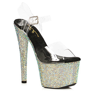 709 Ziamond 7" Rhinestone Encrusted Stiletto Heels