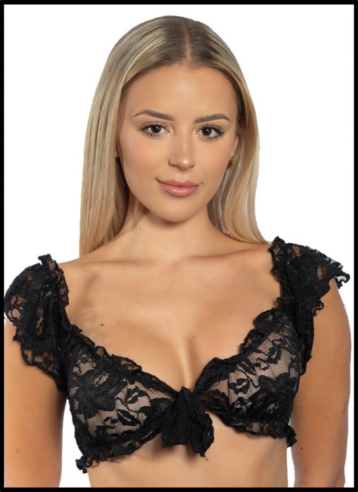 Tie Front Lace Top