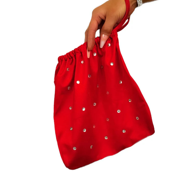 Money Bag w/Rhinestuds