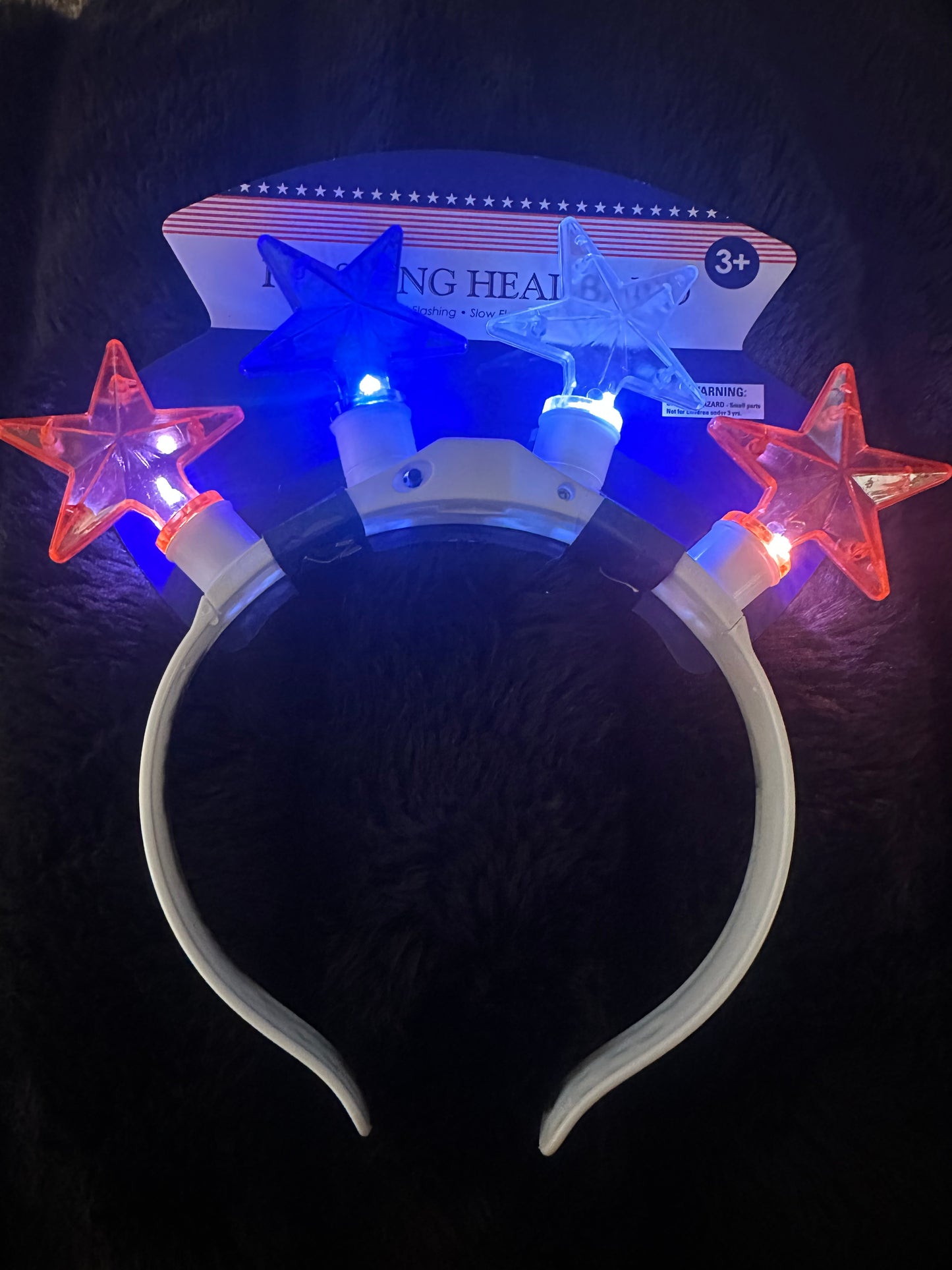 Patriotic Flashing Headband-The Edge OK