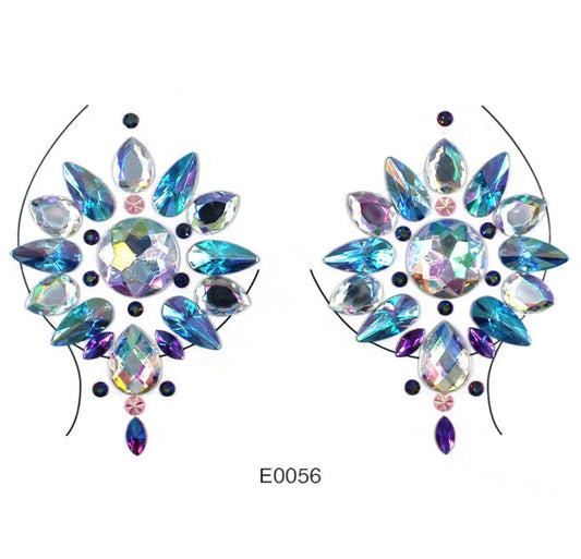 Body / Nipple Cover Jewels - Multi color