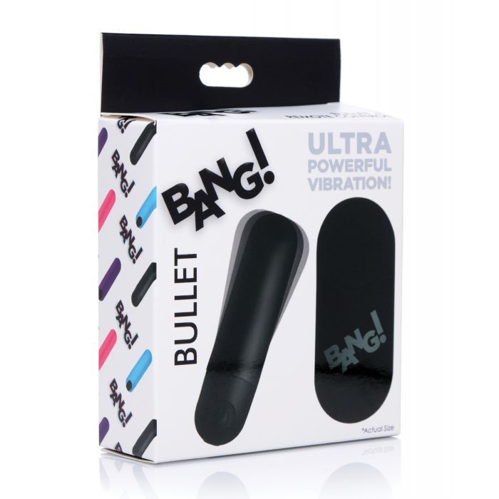 Bang! Vibrating Bullet w/Remote Control - Black-The Edge OK