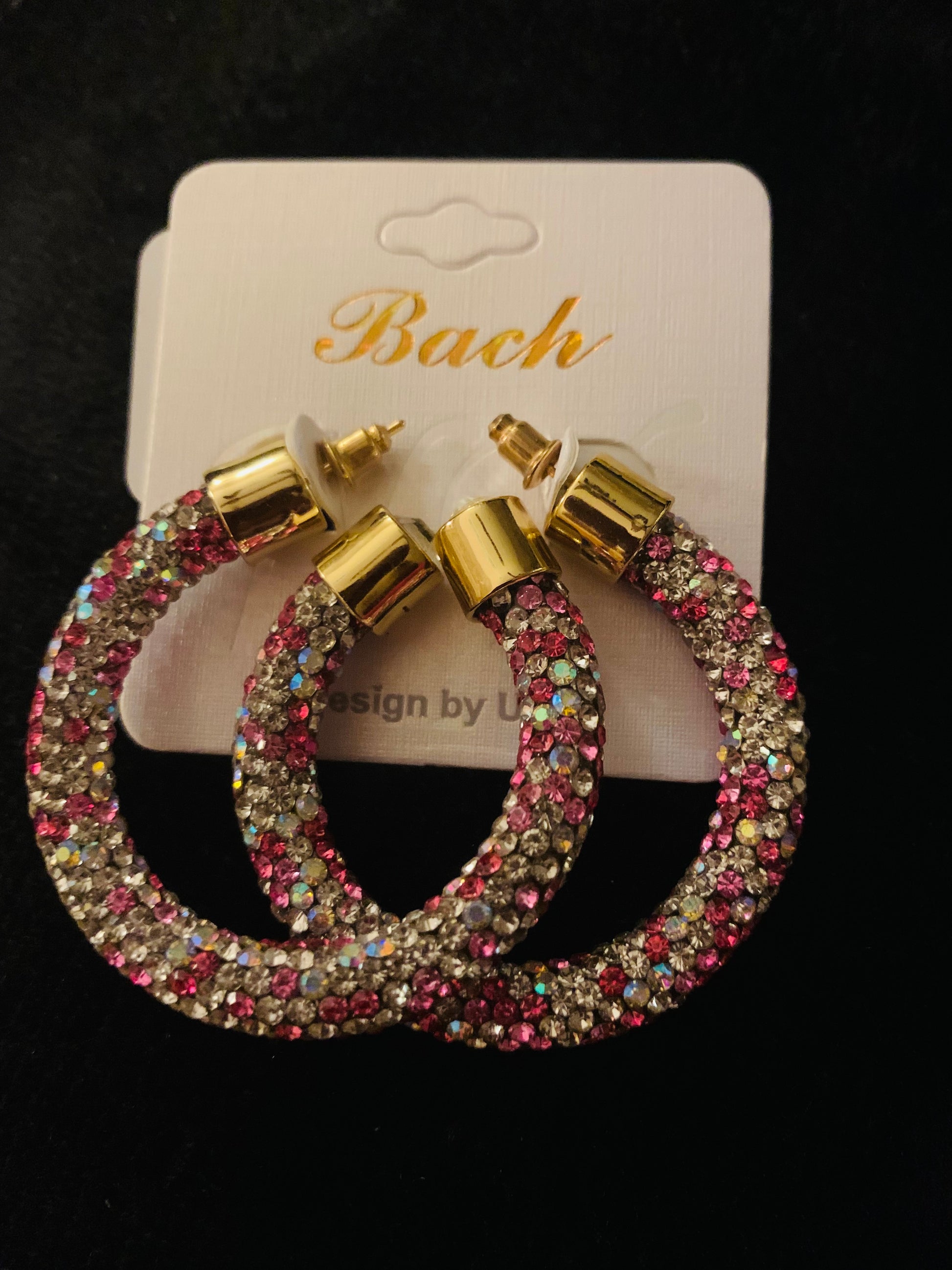 Bach Stone Hoop Earrings-The Edge OK