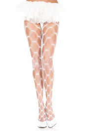 5042 Multi Strand Diamond Net Pantyhose-The Edge OK