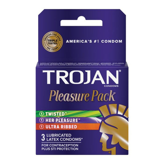 Trojan Pleasure Pack - Box of 3-The Edge OK