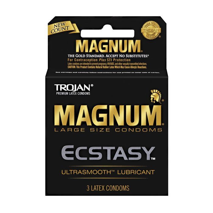 Trojan Magnum Ecstasy Condoms - Box of 3-The Edge OK