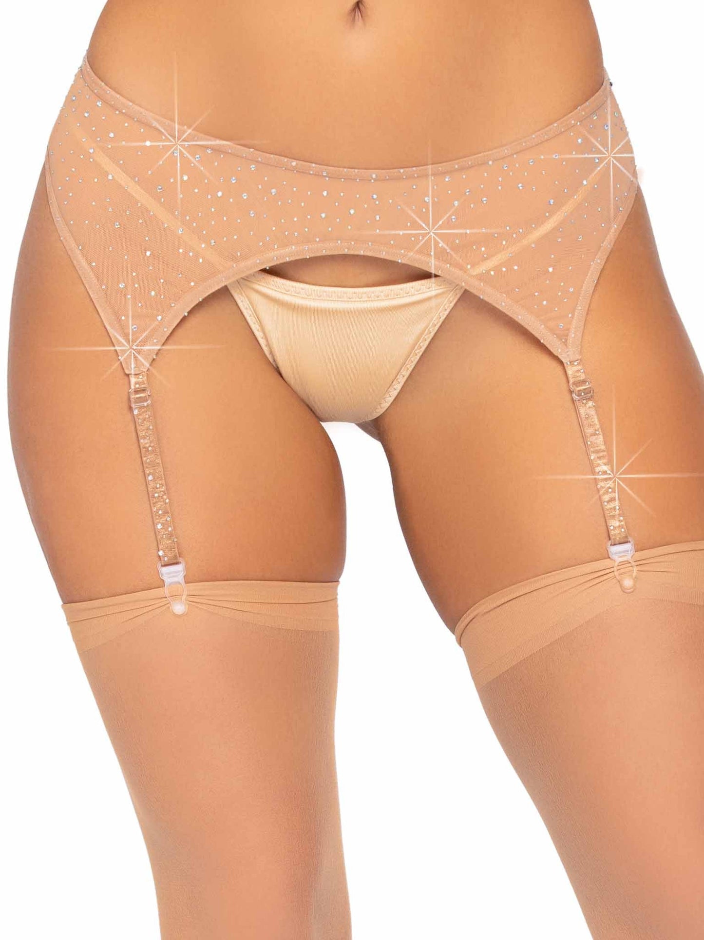 8886 Rhinestone Garter Belt-The Edge OK