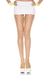 9024 Diamond net spandex pantyhose-The Edge OK