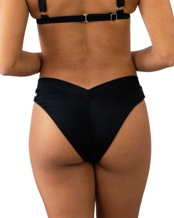 962-1498 High Leg V Swim Bottom-Black-The Edge OK