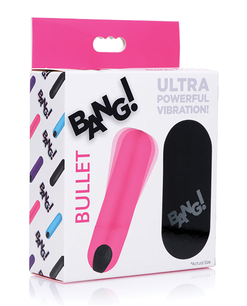 Bang! Vibrating Bullet w/Remote Control - Pink-The Edge OK