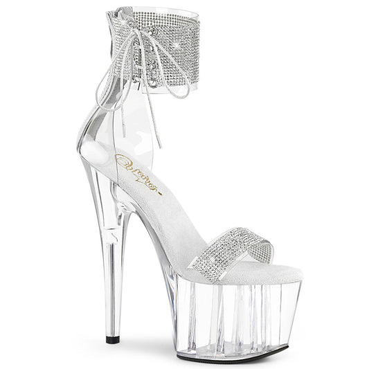 Adore 727RS/C-SC Ankle Cuff Sandal w/Rhinestones/Back Zip-The Edge OK