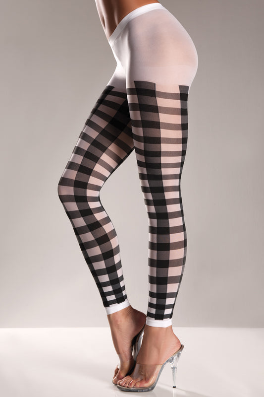 Be Wicked BW611 Lattice Footless Pantyhos-The Edge OK