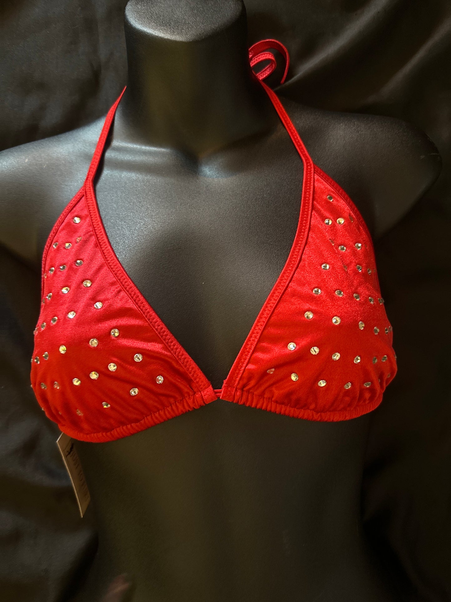 1038XLR XL Rhinestone Triangle Bikini Top-The Edge OK