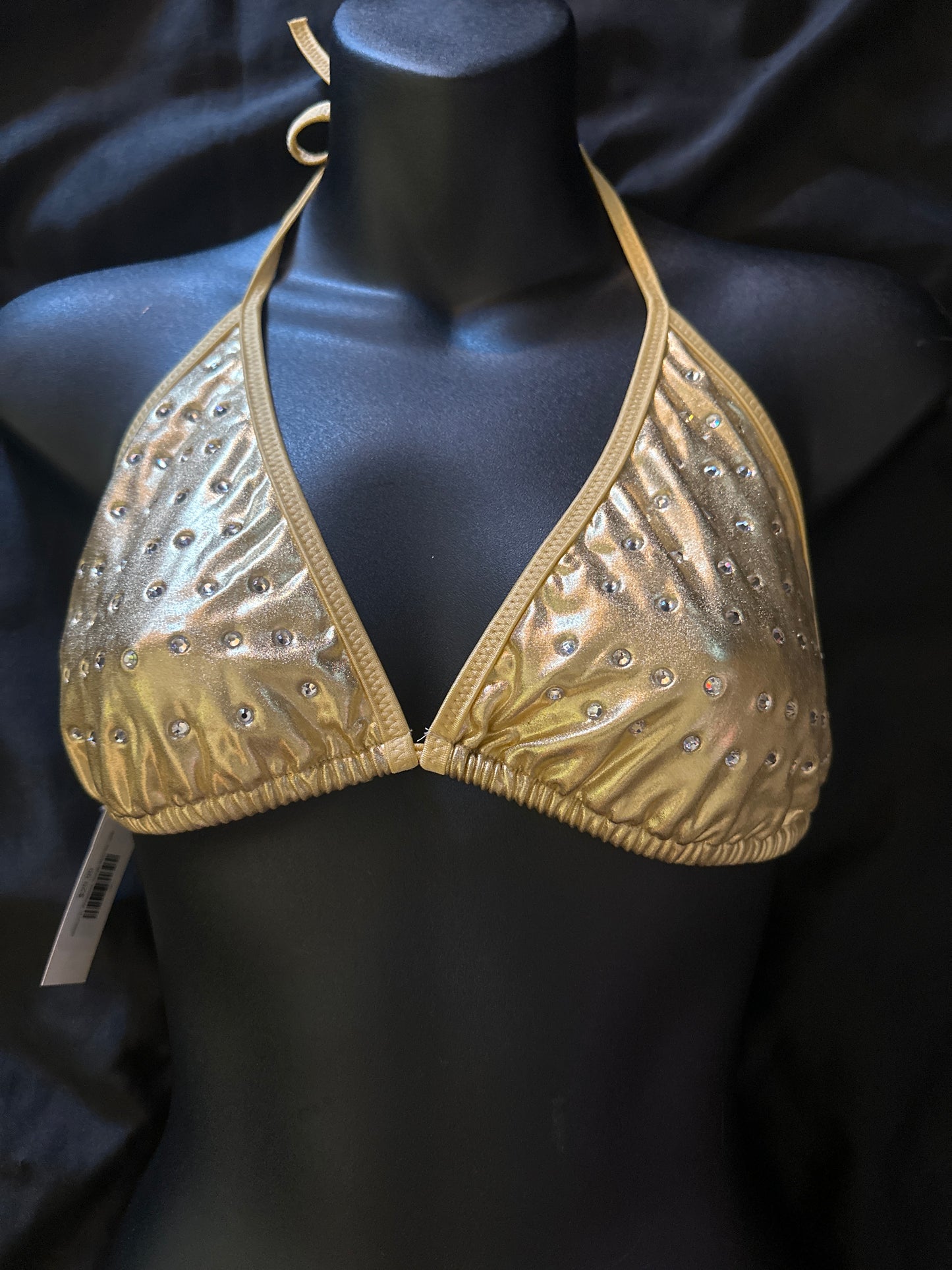 1038XLR XL Rhinestone Triangle Bikini Top-The Edge OK