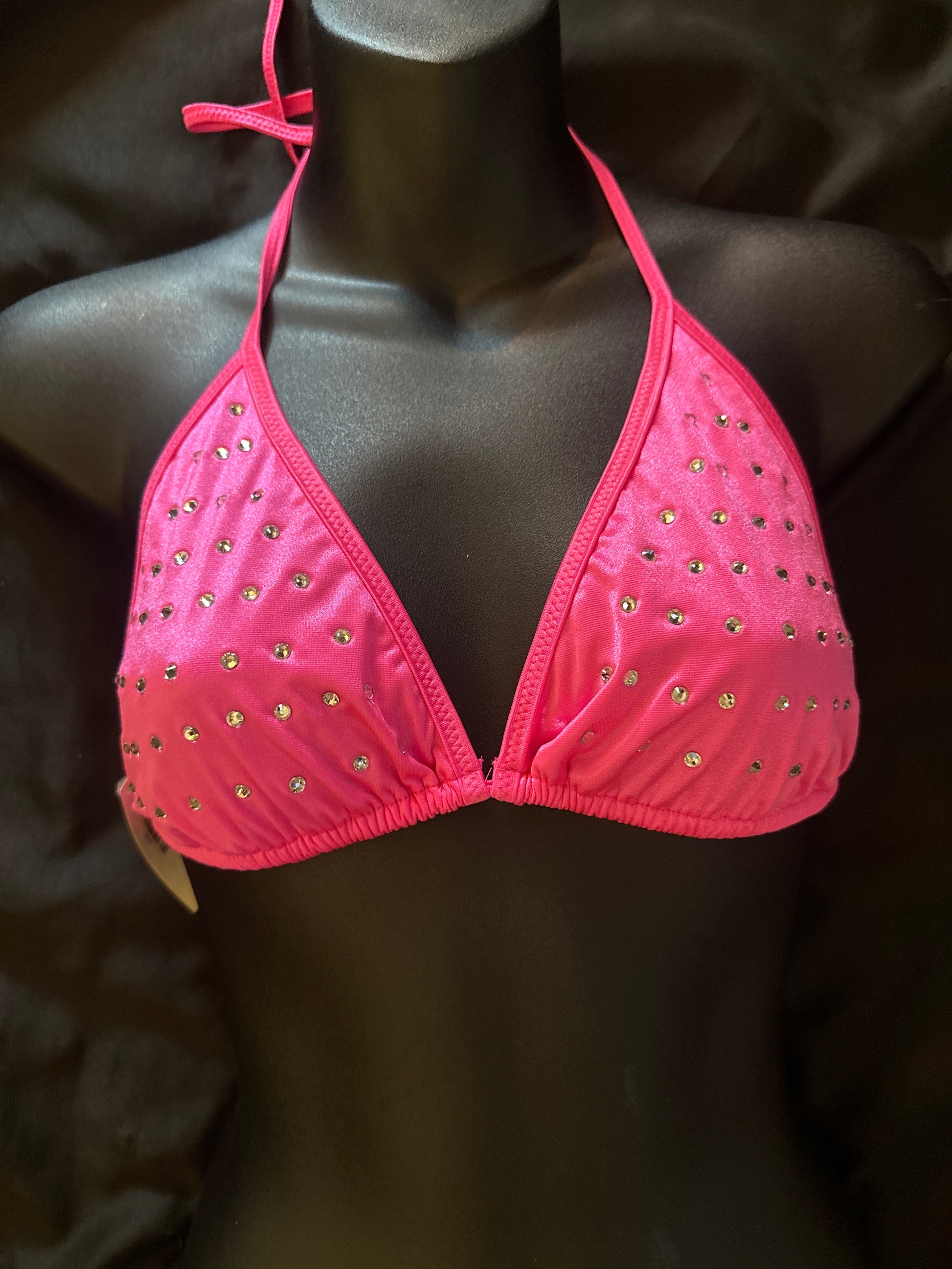 1038XLR XL Rhinestone Triangle Bikini Top-The Edge OK