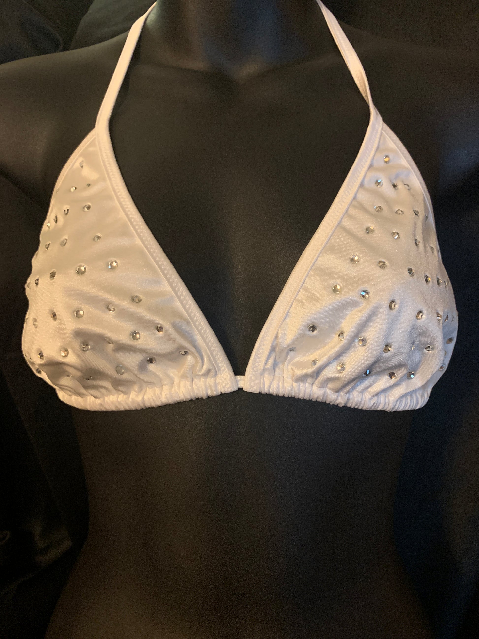 1038XLR XL Rhinestone Triangle Bikini Top-The Edge OK